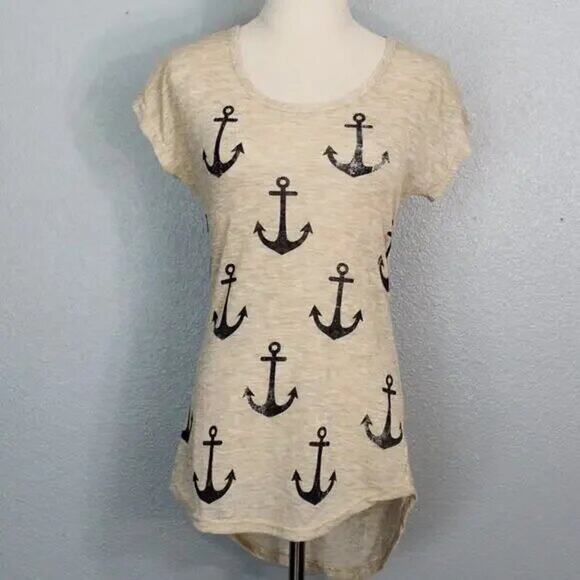FREE KISSES Anchors Top Natural Color Size Medium - Picture 3 of 9